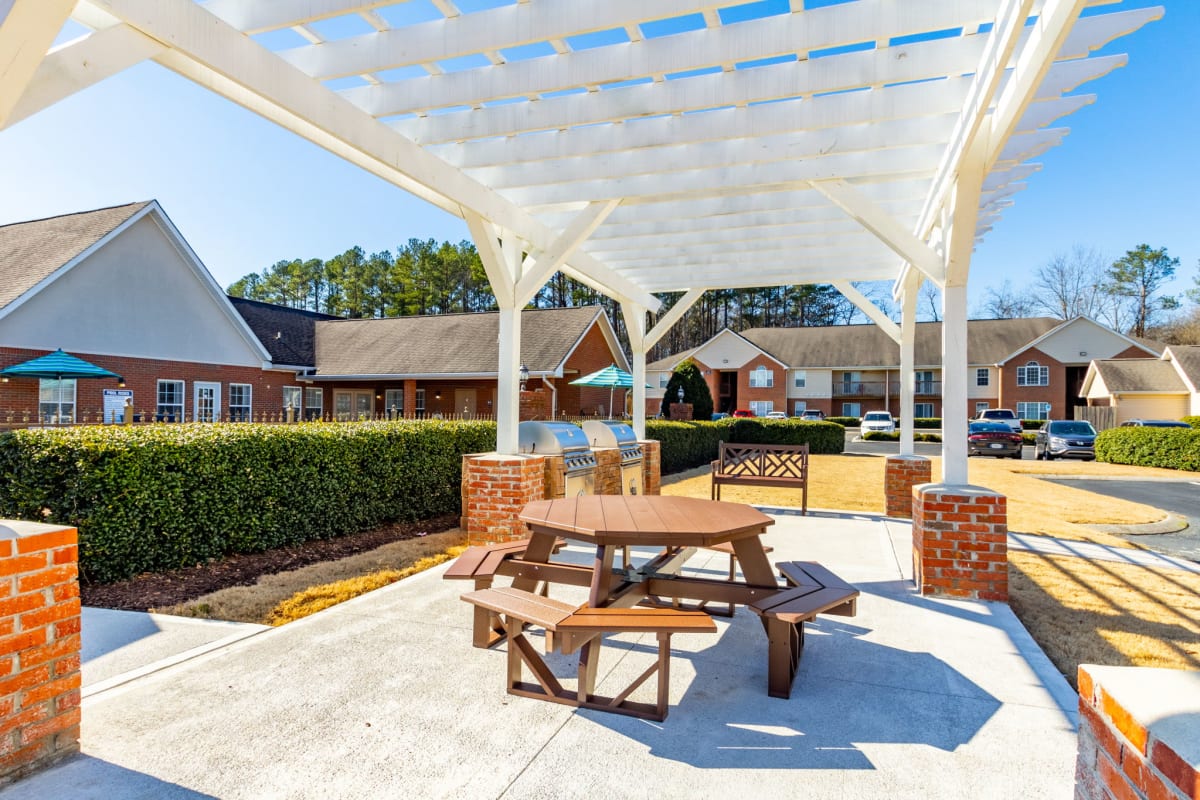 BBQ area at Fountain Brook in Ft Oglethorpe, Georgia