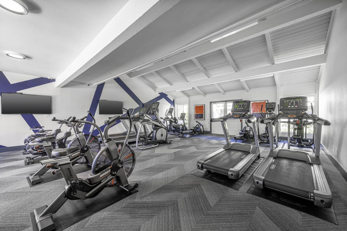 Fitness center at Axiom Tustin in Tustin, California