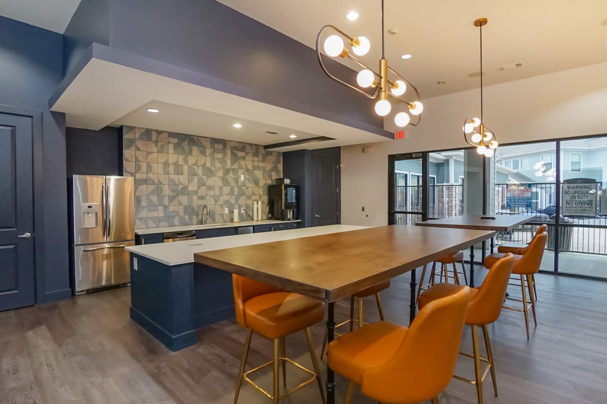 Dine in and kitchen area  at  The Domain at Columbia in Columbia, Missouri