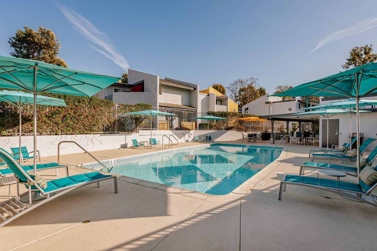 Swimming pool at Reserve at South Coast in Santa Ana, California