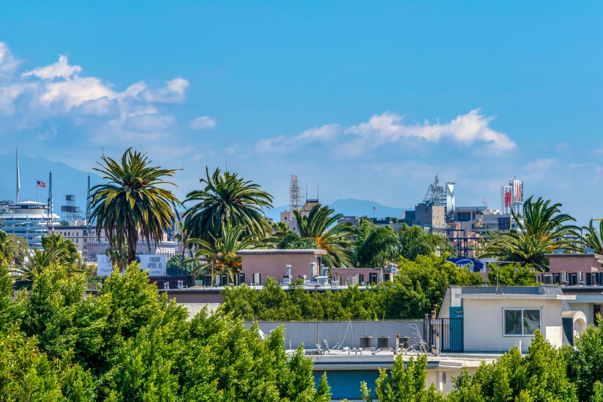 Neighborhood view at The Joshua Apartments, Los Angeles, California