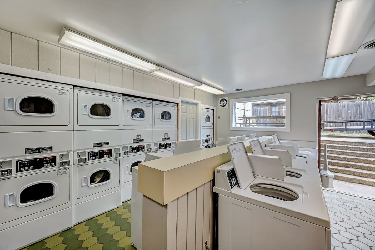 Laundry facility at Eden at Bexley Crossing in Columbus, Ohio