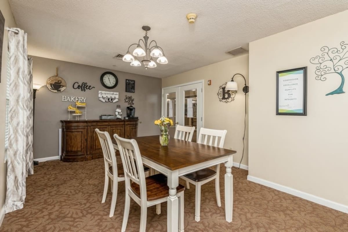 Dining rooms at Trustwell Living at Blanchard Place in Kenton, Ohio