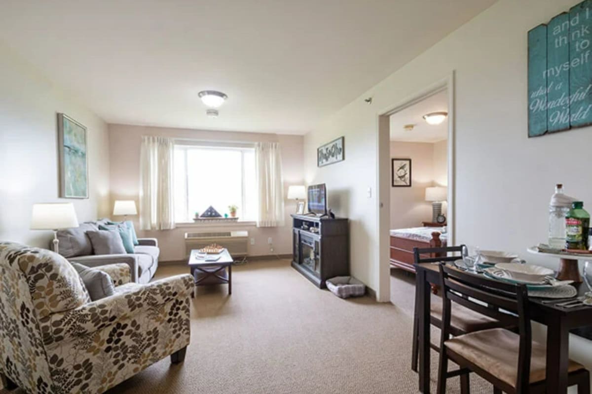 Cozy apartments at Trustwell Living at Cherryvale Place in Rockford, Illinois