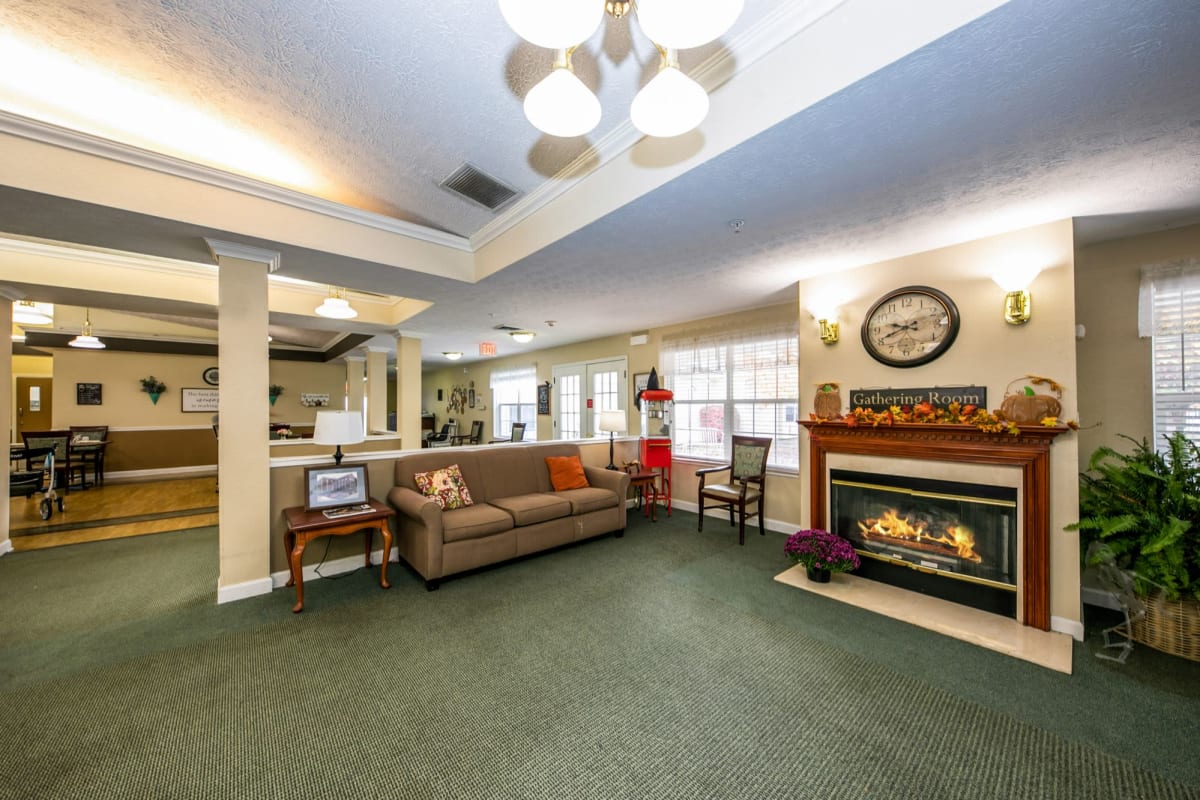 Common area at Trustwell Living at Bell Gardens Place in Hillsboro, Ohio