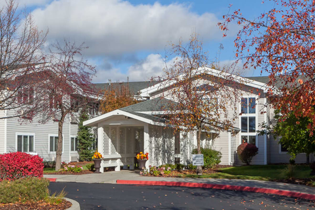 Exterior of at Trustwell Living at Ridgeview Place in Spokane Valley, Washington