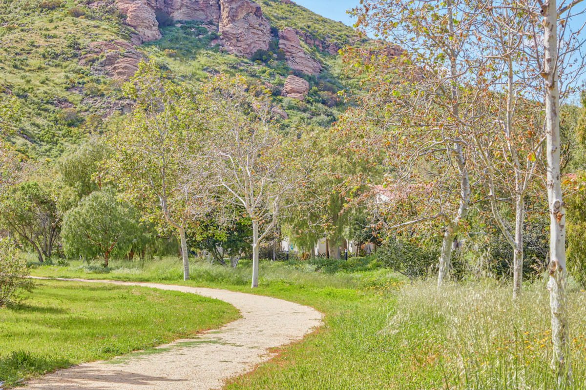 Hiking path at the foothill next to The Villas at Anacapa Canyon in Camarillo, California