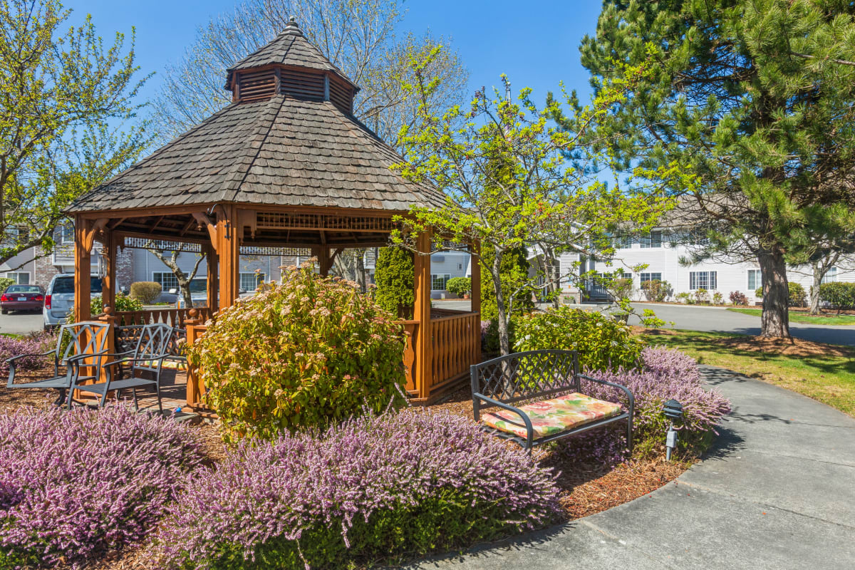Gazebo at Trustwell Living at Sinclair Place in Sequim, Washington
