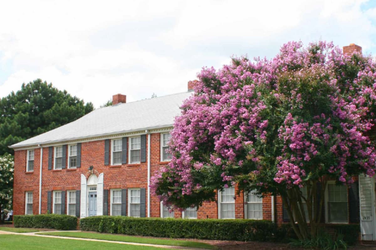 Exterior with tree at Georgian Woods in Memphis, Tennessee
