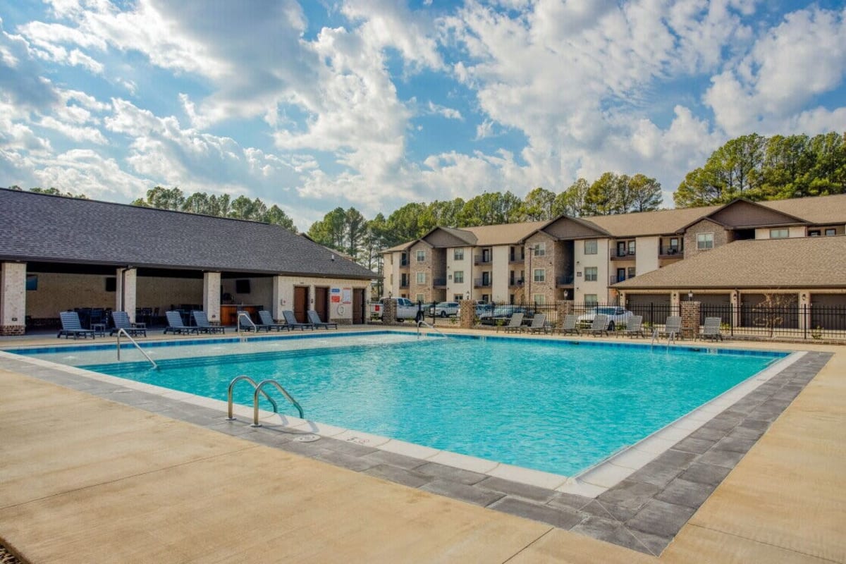 We have a swimming pool at The Landing at Greensborough Village in Jonesboro, Arkansas