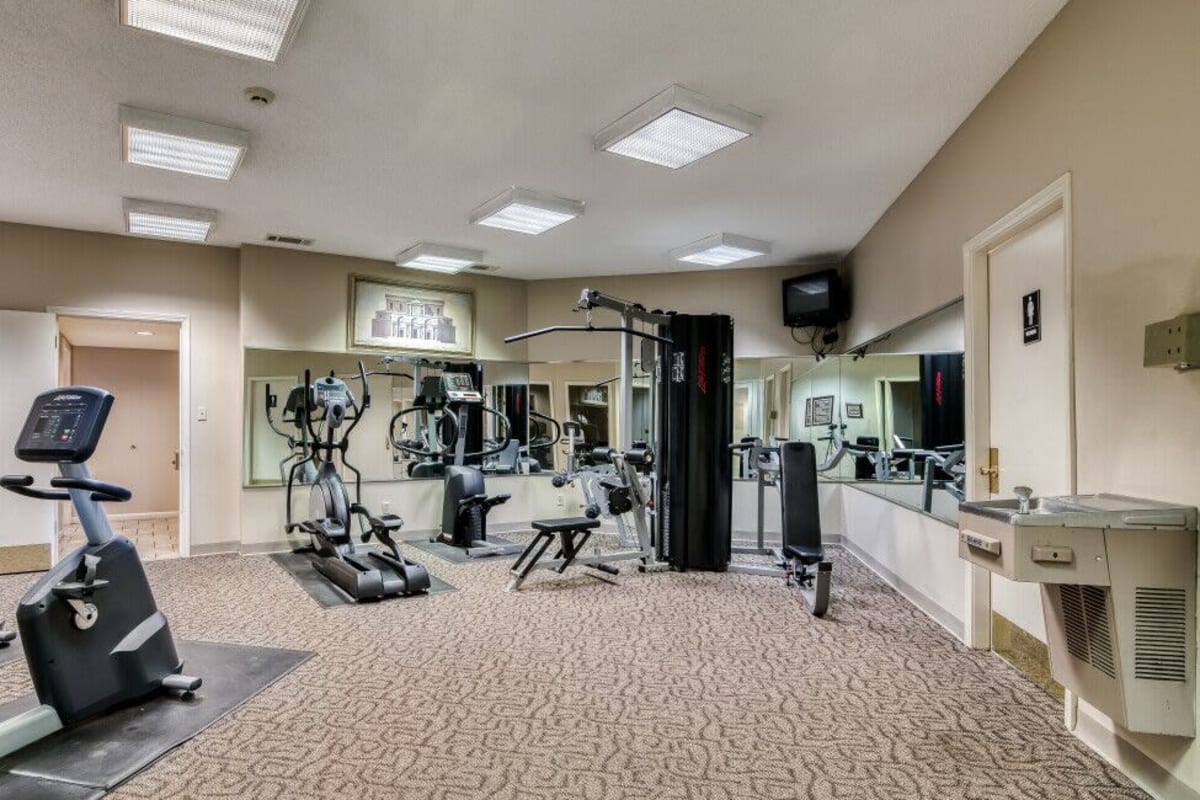 We have a fitness center at Sycamore Lake in Memphis, Tennessee