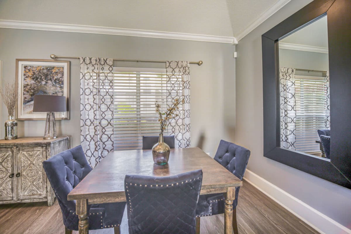 Model dining room at The Landings at Houston Levee in Cordova, Tennessee