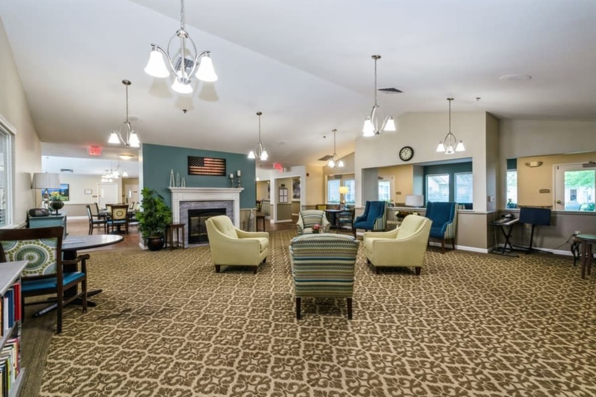 Community area at Trustwell Living at Evergreen Place in Vancouver, Washington