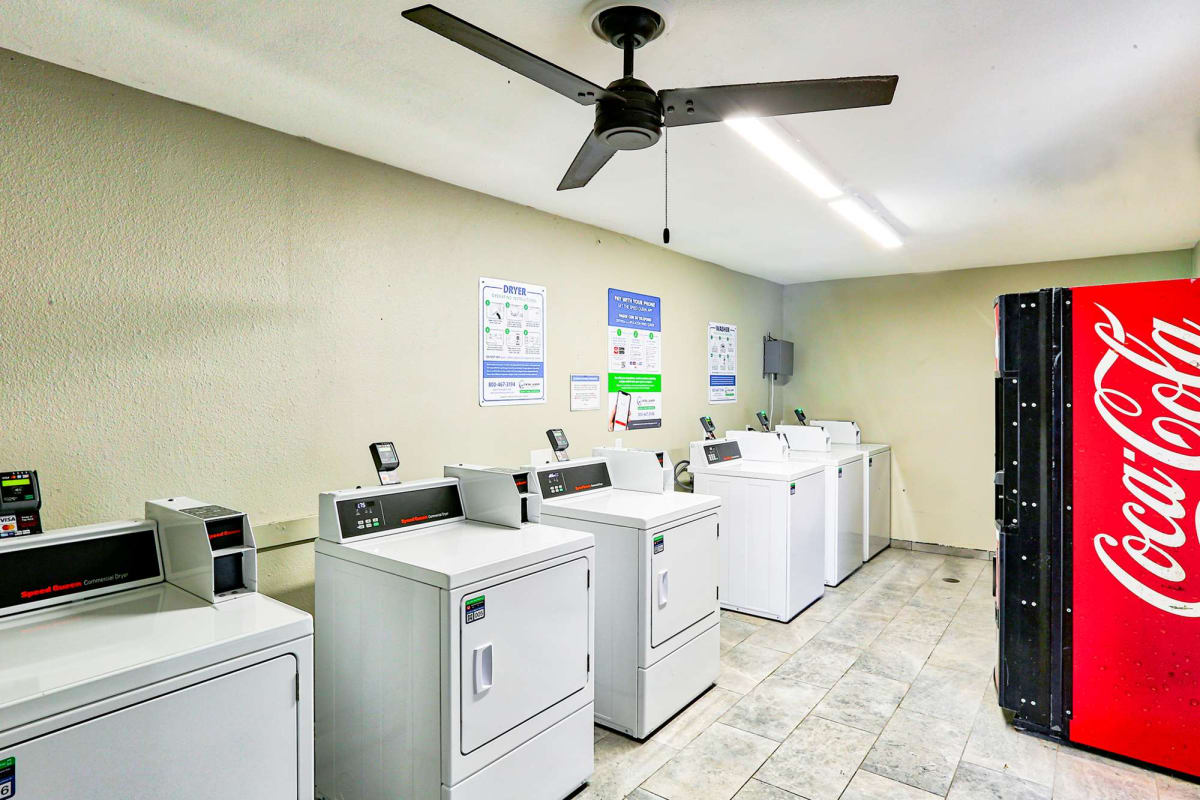 On-site laundry facilities at Tiger Pointe in Baton Rouge, Louisiana