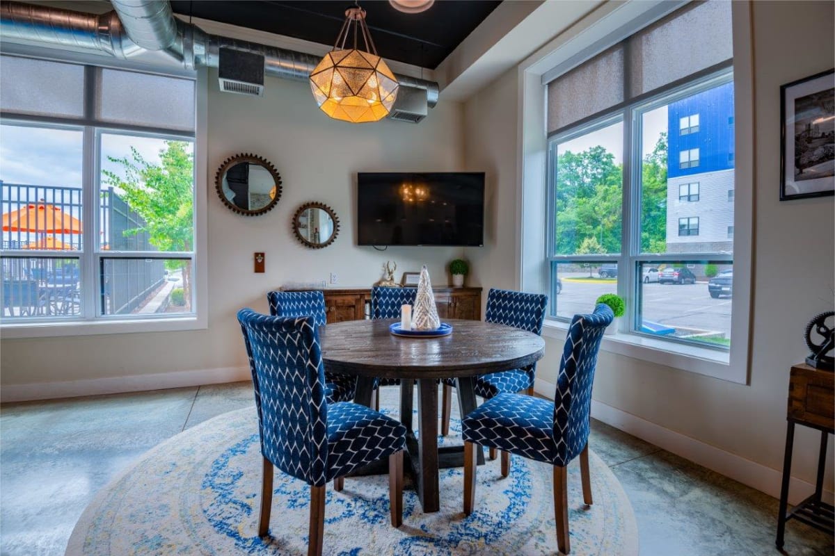 Clubhouse dining room at Park West 205 Apartment Homes in Pittsburgh, Pennsylvania