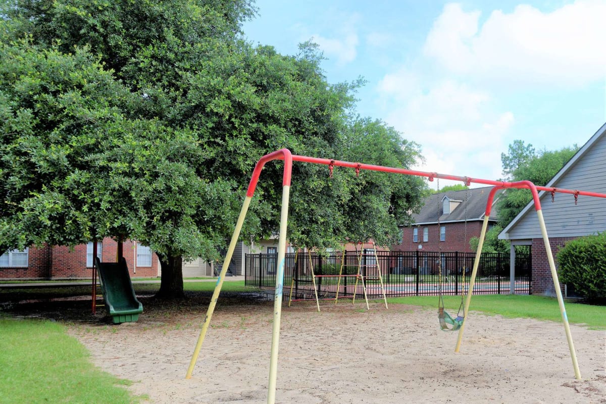 Childs playground at Hidden Oaks at Siegen in Baton Rouge, Louisiana