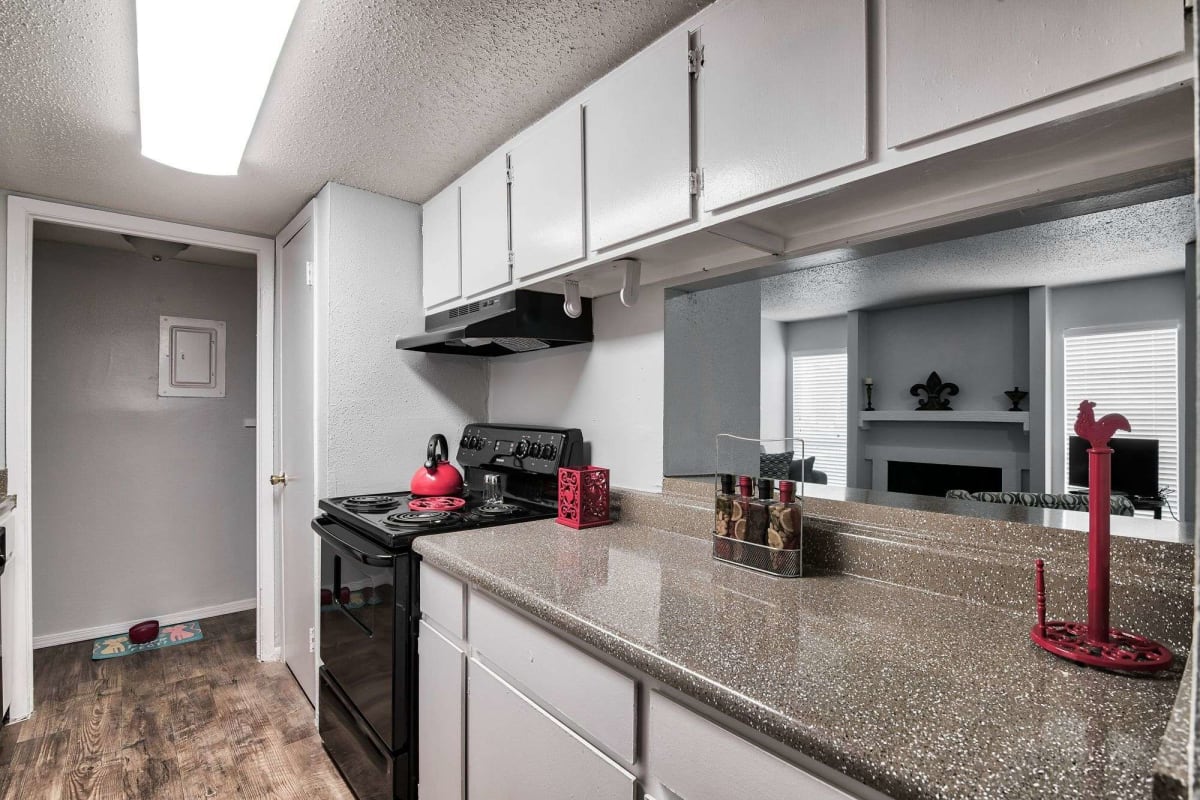 Lots of kitchen counter space at Sherwood Acres in Baton Rouge, Louisiana