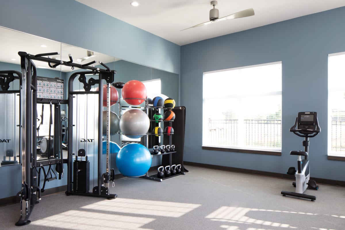 Fitness center at Seasons at Franklin in Franklin, Wisconsin