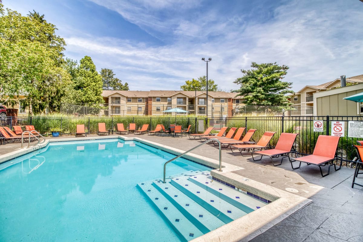 Outdoor swimming pool at Cypress Pointe in Louisville, Kentucky