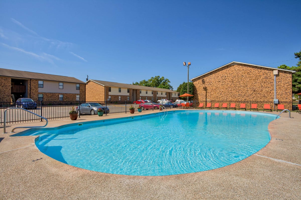 Refreshing swimming pool at Paddock Place and The Oaks in Clarksville, Tennessee