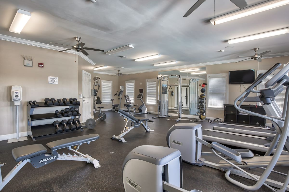 Fitness center at Renaissance at Peacher's Mill in Clarksville, Tennessee