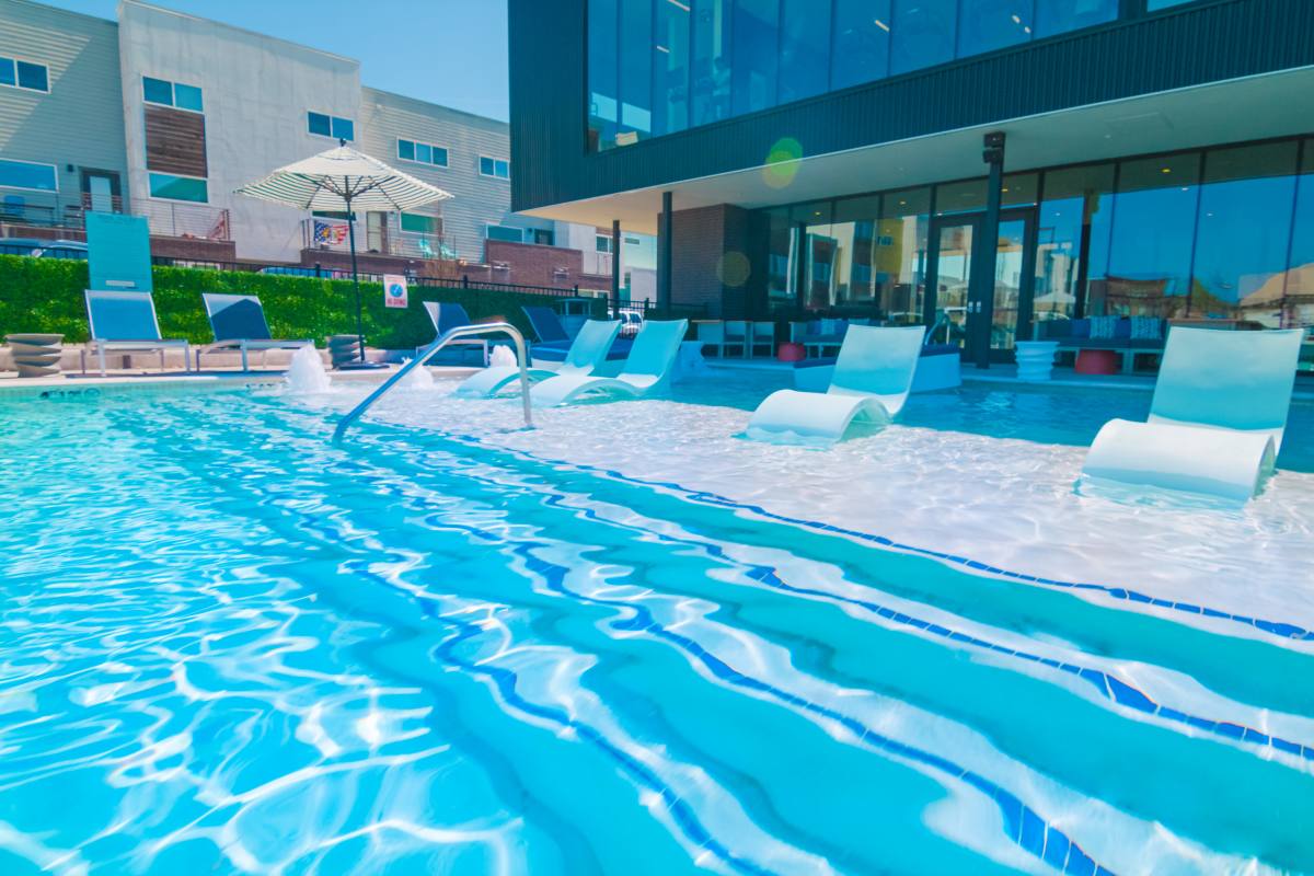 Community pool at College Town Fayetteville in Fayetteville, Arkansas