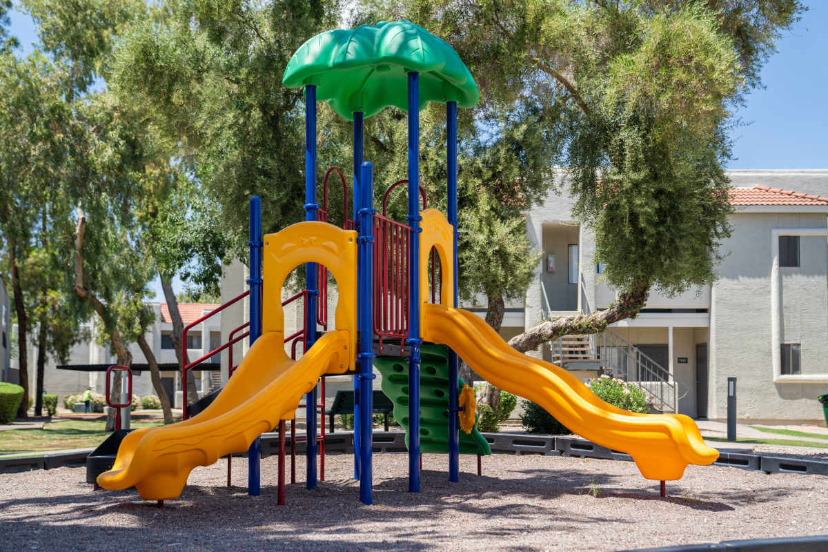 Outdoor playground at Park at 33rd in Phoenix, Arizona
