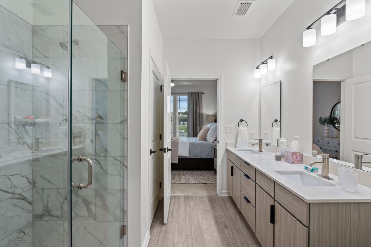 Upscale bathroom at Altura | Apartments & Townhomes in Pensacola, Florida