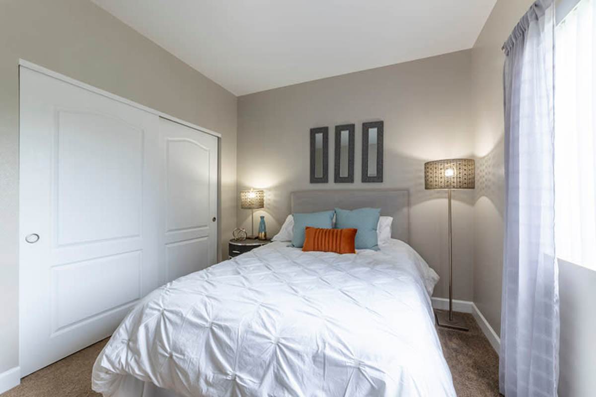 Bedroom at Villas at D'Andrea Apartment Homes in Sparks, Nevada