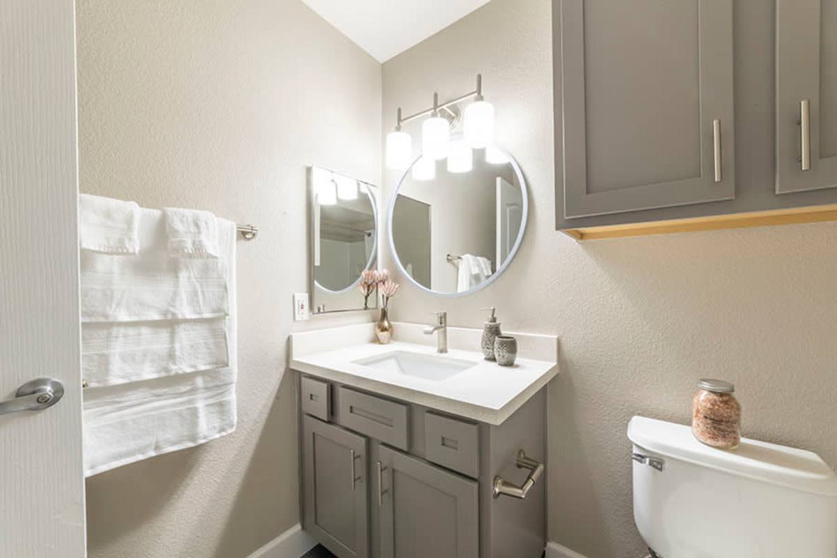 Bathroom at Villas at D'Andrea Apartment Homes in Sparks, Nevada