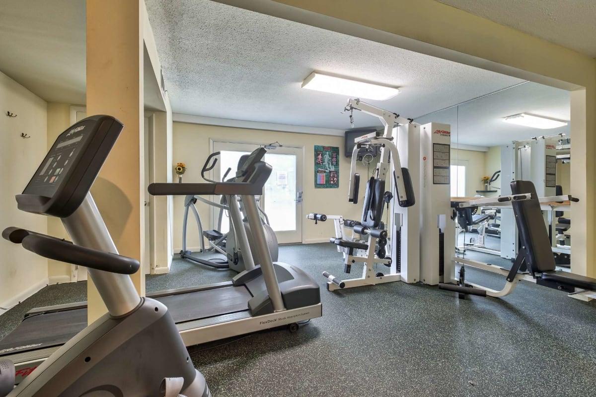 Resident fitness center at The Pines in Harrisburg, Pennsylvania