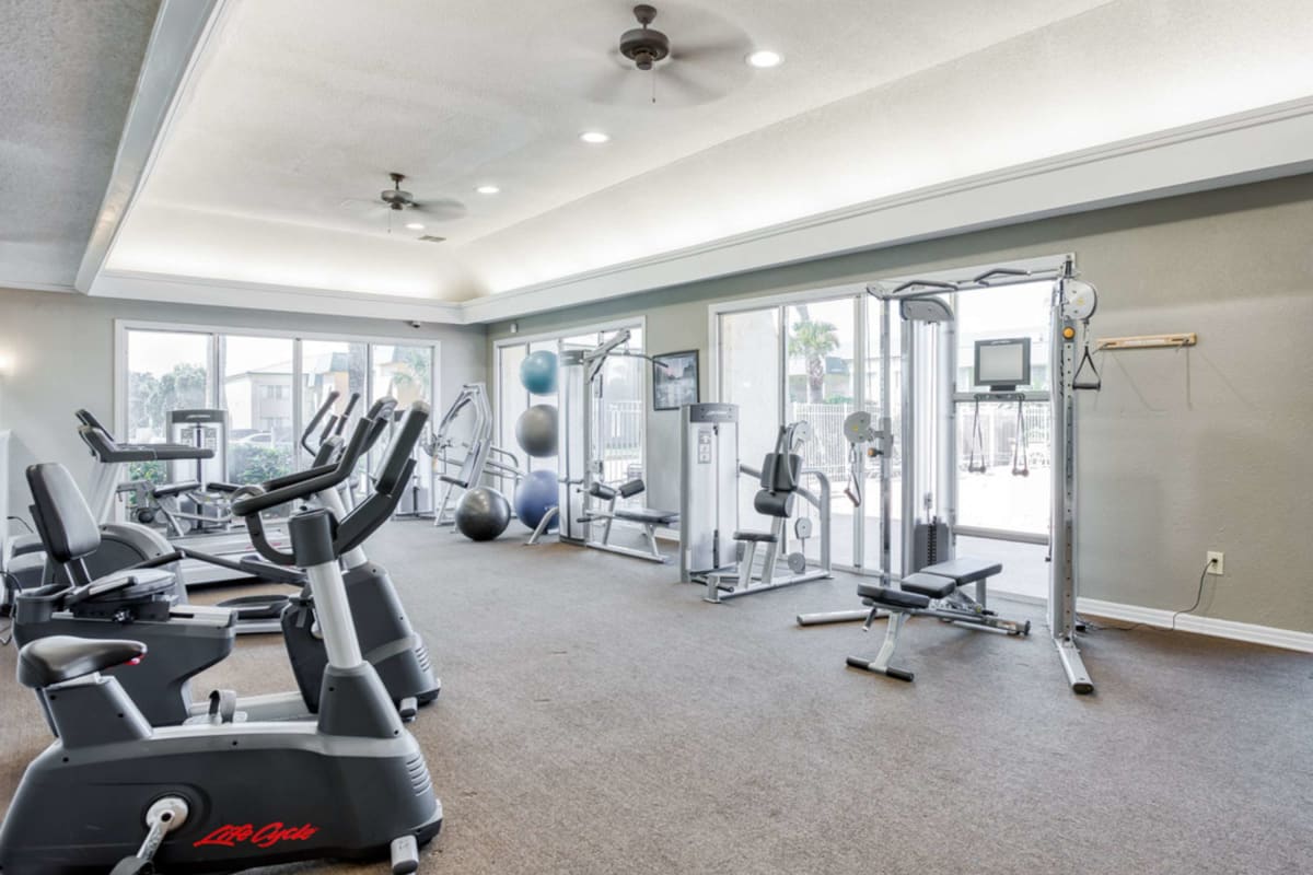 Fitness center at Buena Vista in Seminole, Florida