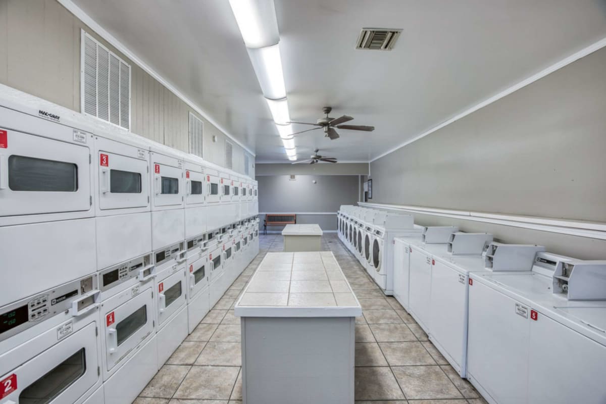 On-site laundry facilities at Buena Vista in Seminole, Florida