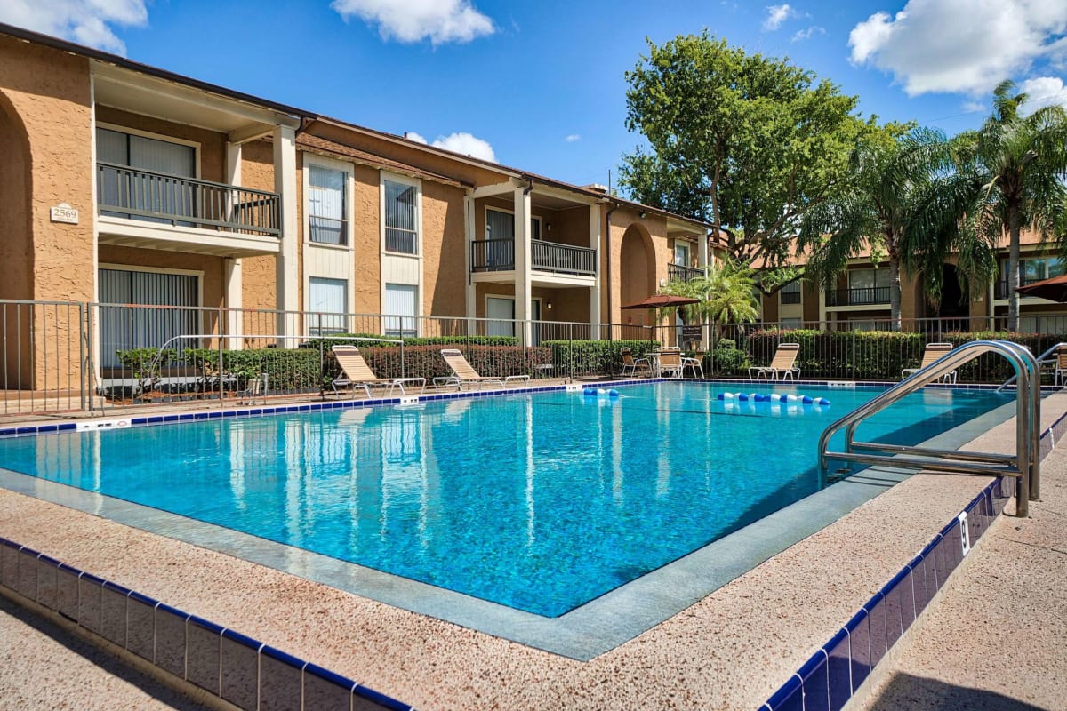 Refreshing community swimming pool at Royal Palms in Orlando, Florida