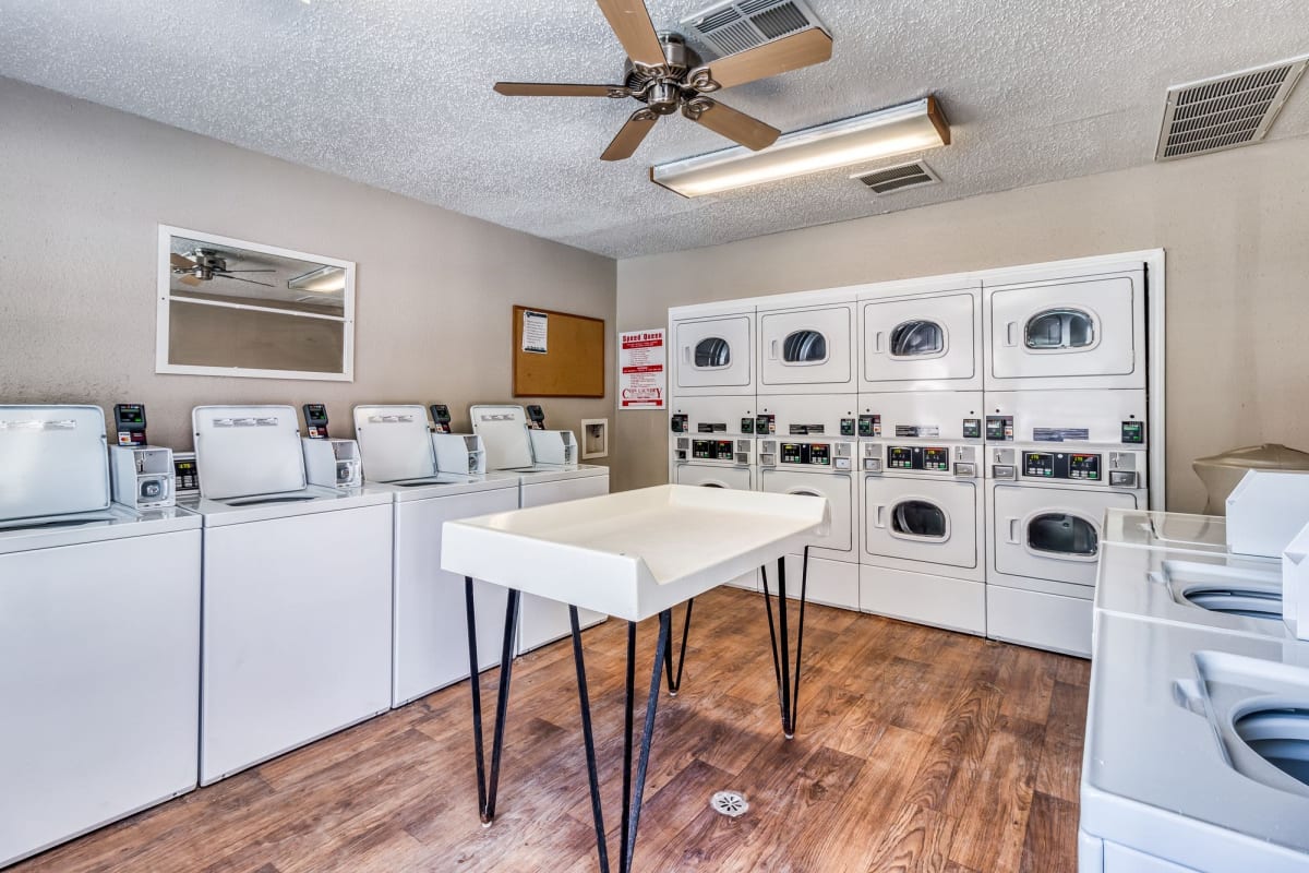 Community laundry facilities at Arbor Club in Pensacola, Florida