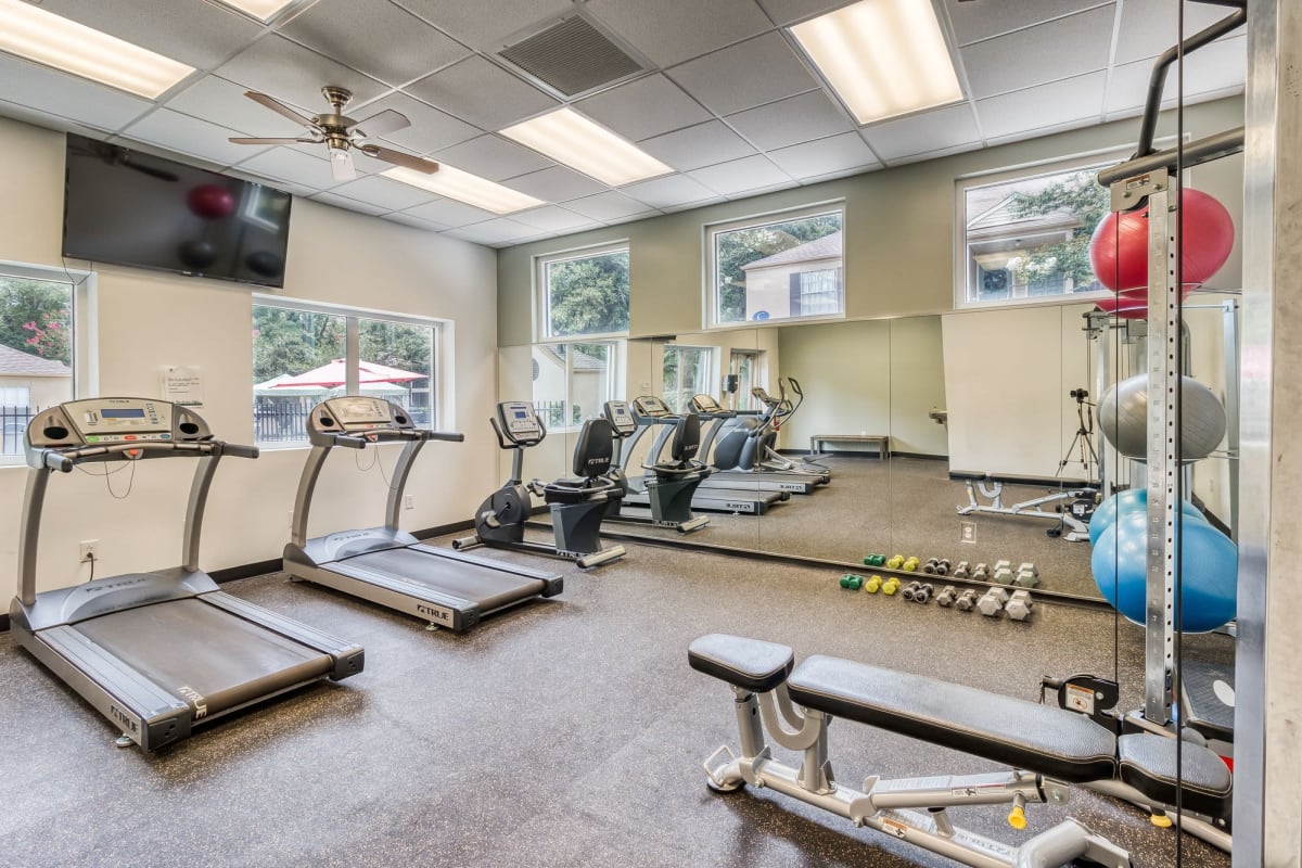 Community fitness center at Arbor Club in Pensacola, Florida
