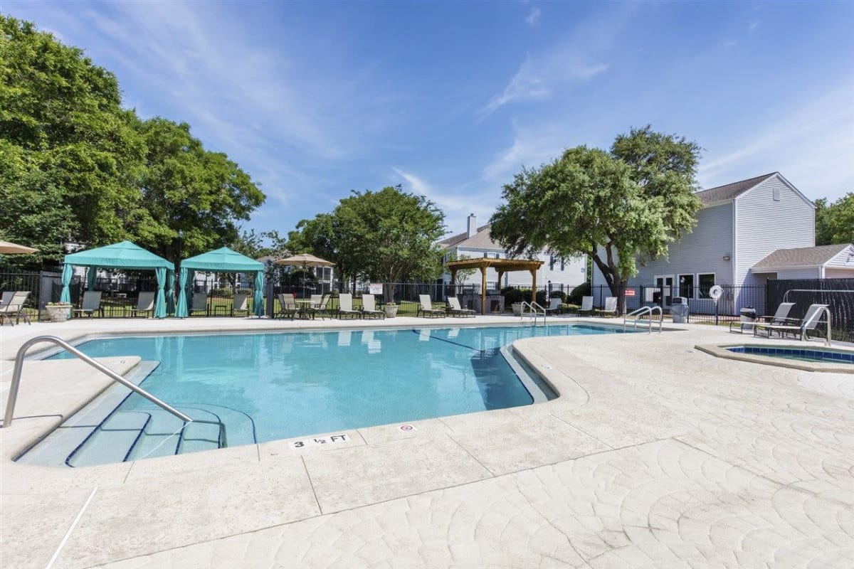 Refreshing swimming pool at Ashley Club in Pensacola, Florida