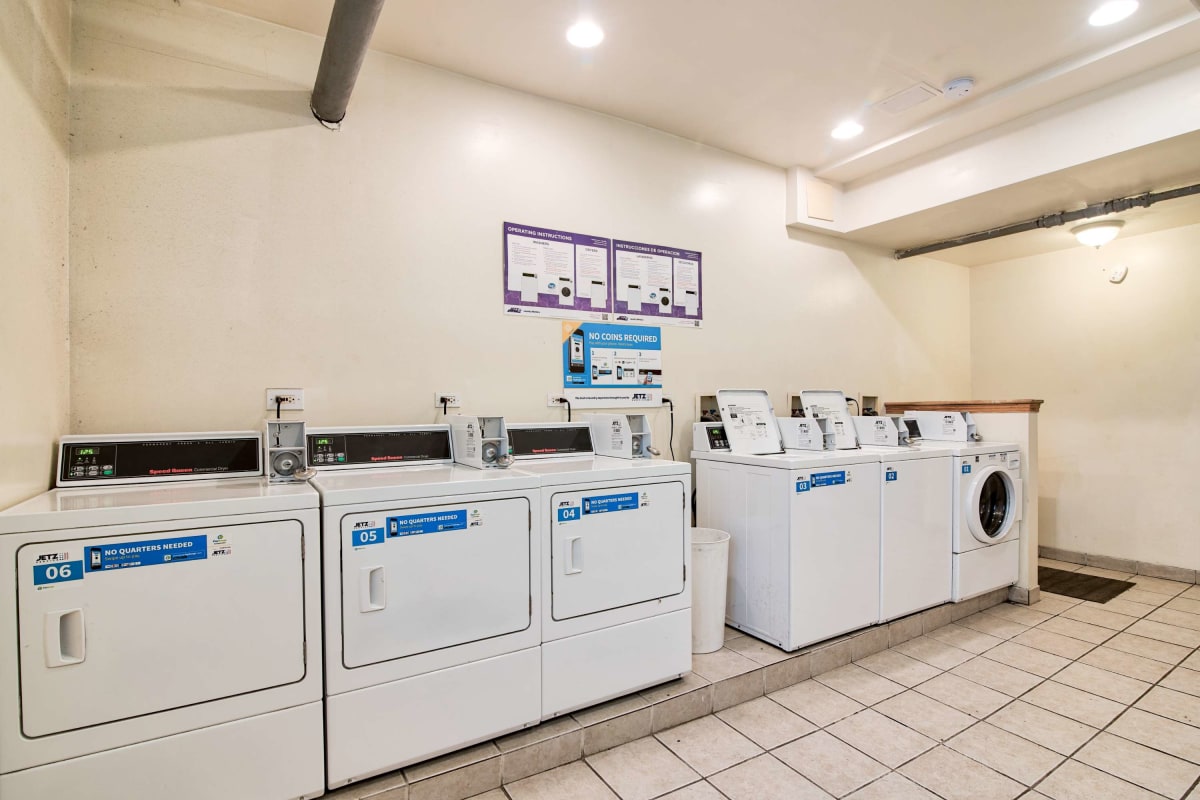 On-Site Laundry facilities at The Maynard at 7100 N Sheridan in Chicago, Illinois