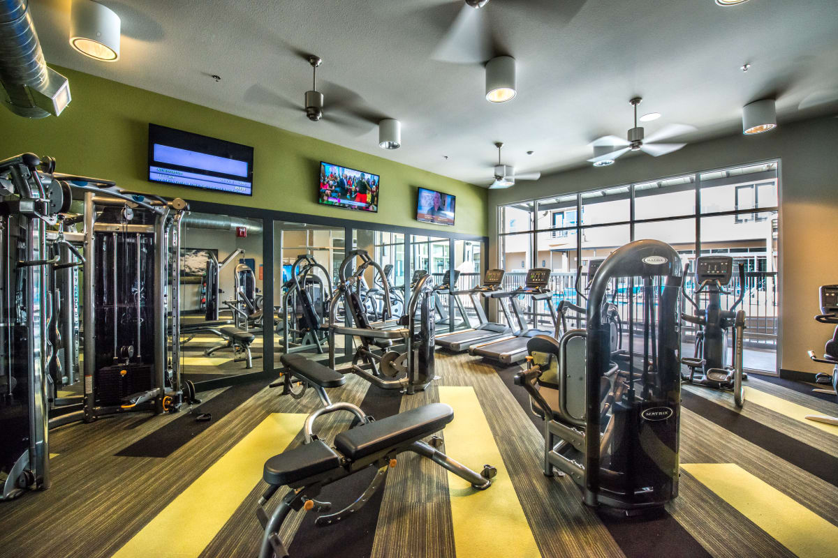 State-of-the-art fitness center at 33 North in Denton, Texas