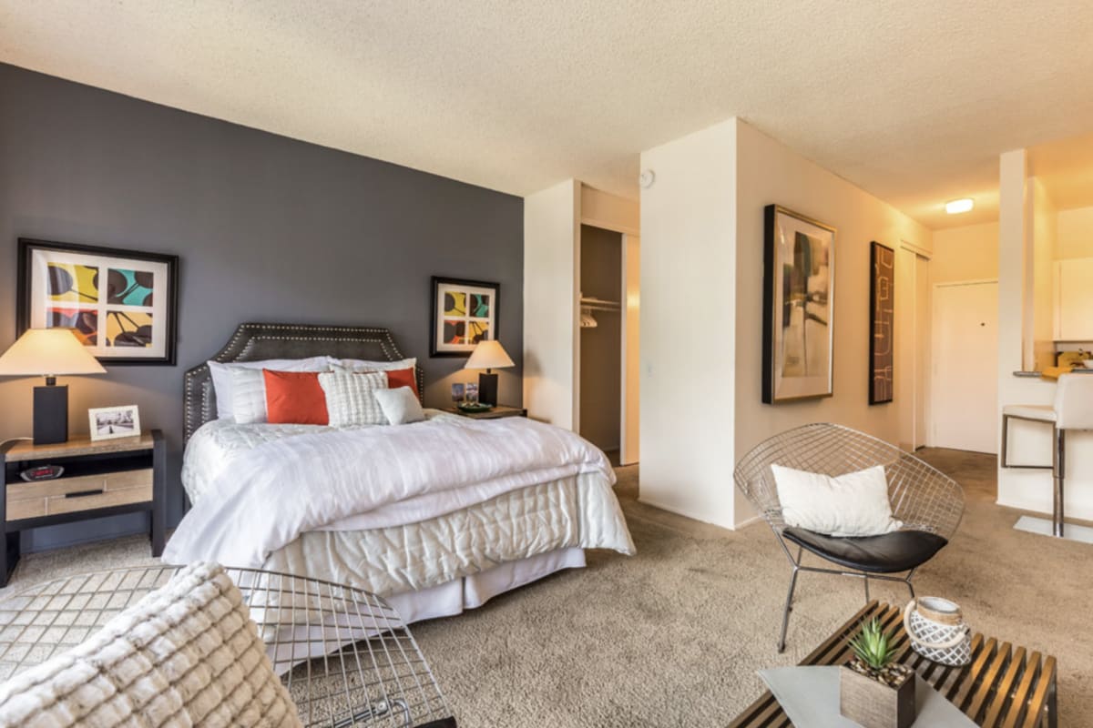 Spacious Bedroom at Lakewood Apartments at Lake Merced in San Francisco, California