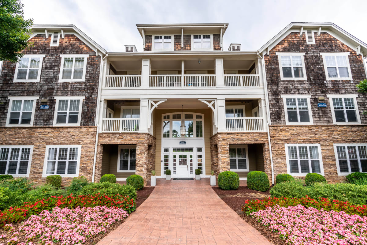 Exterior of the clubhouse at Reserve at Biltmore Park in Arden, North Carolina