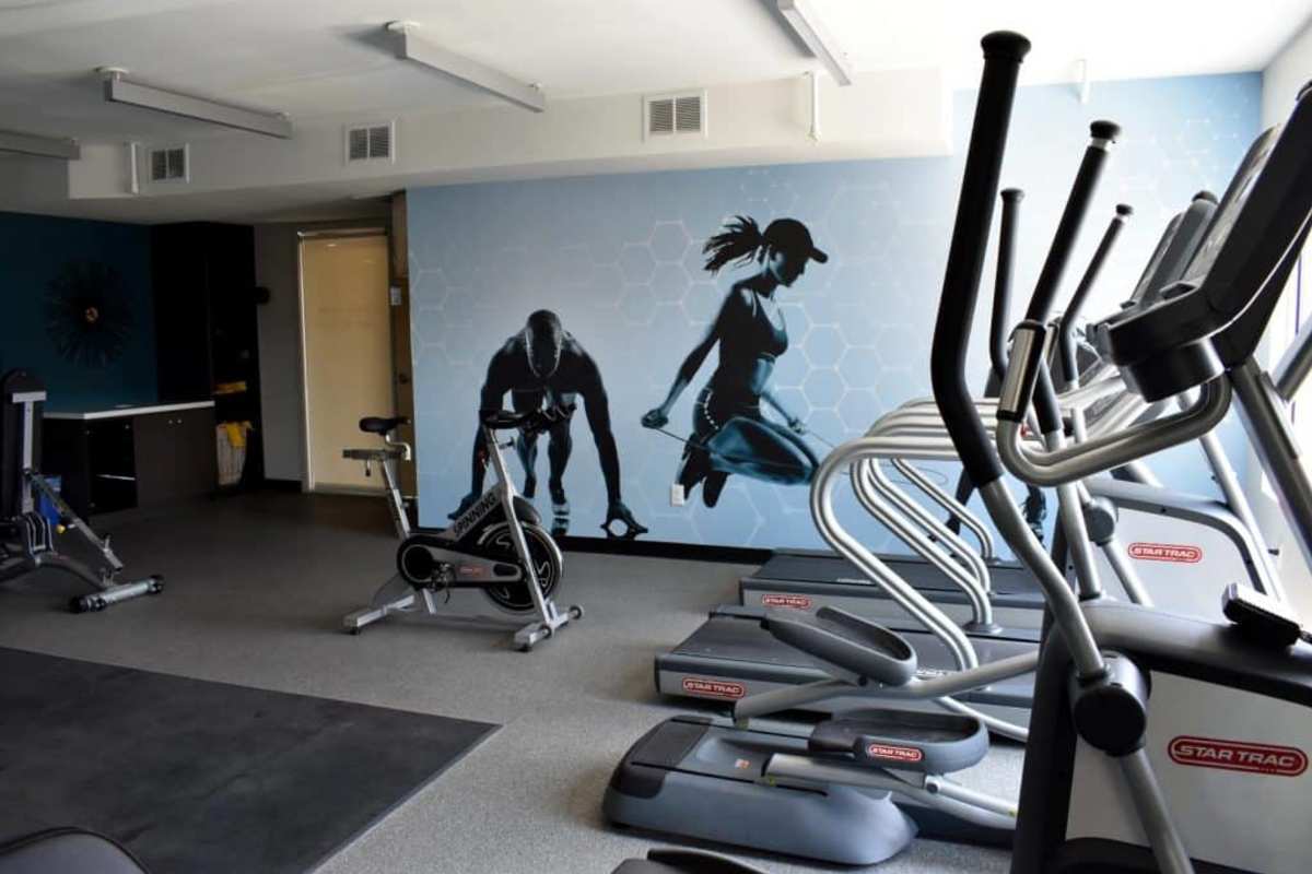 Fitness center at LoHi Gold in Denver, Colorado