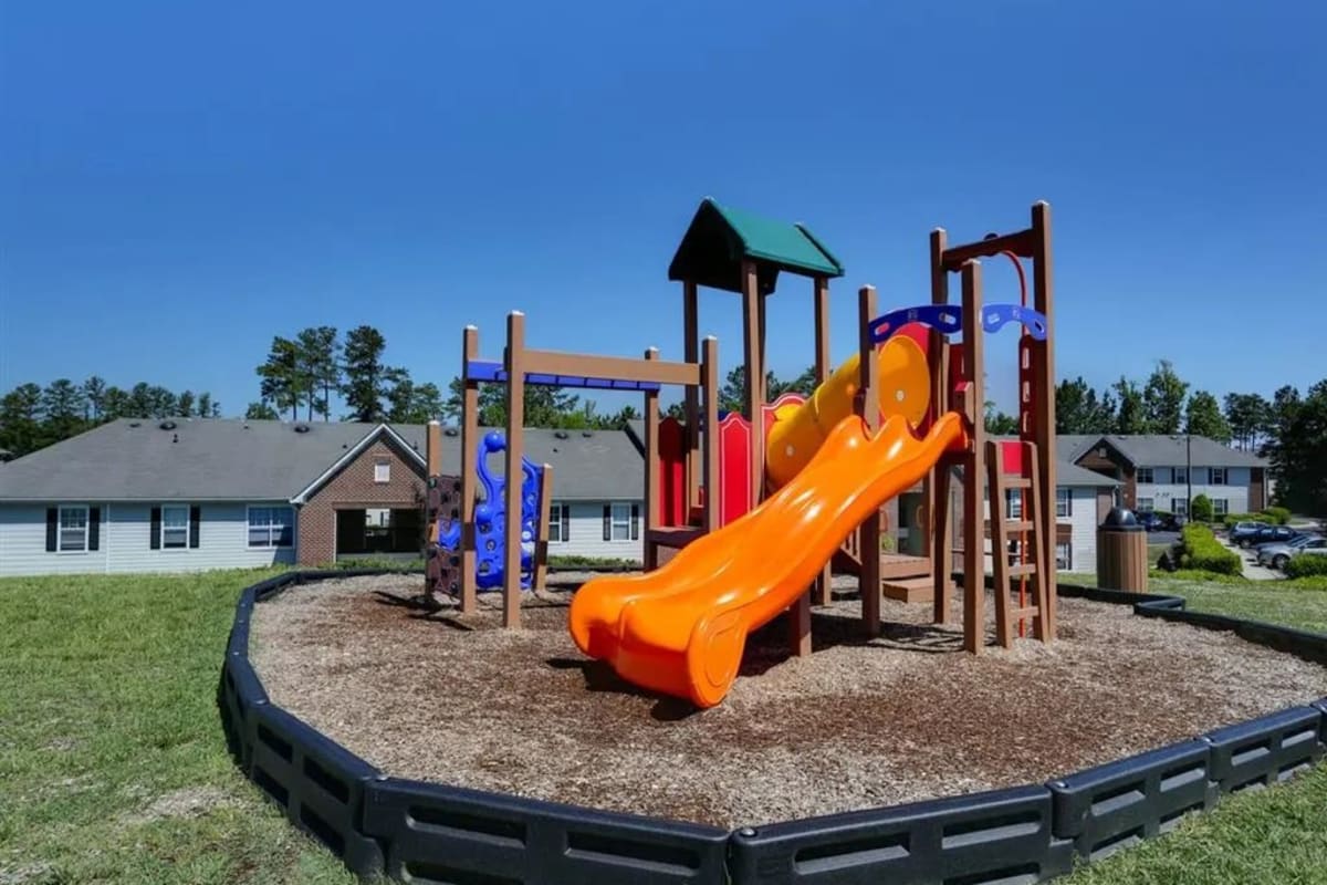 An on-site playground at Reserve at Stillwater in Durham, North Carolina