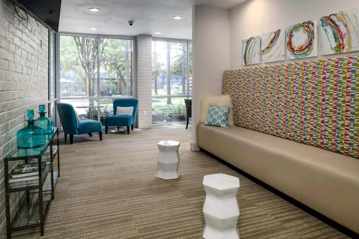 Living room at Star Voss Apartments in Houston, Texas
