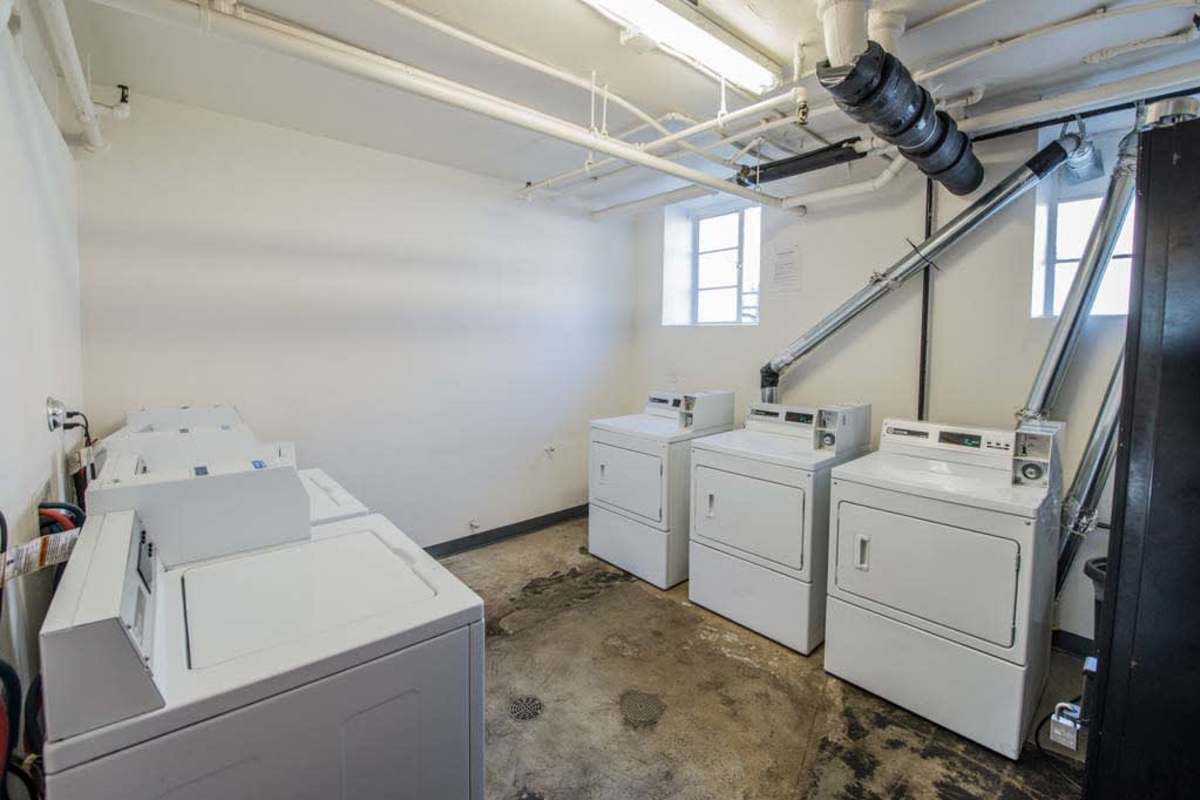 Laundry facility at Milepost 5 in Portland, Oregon