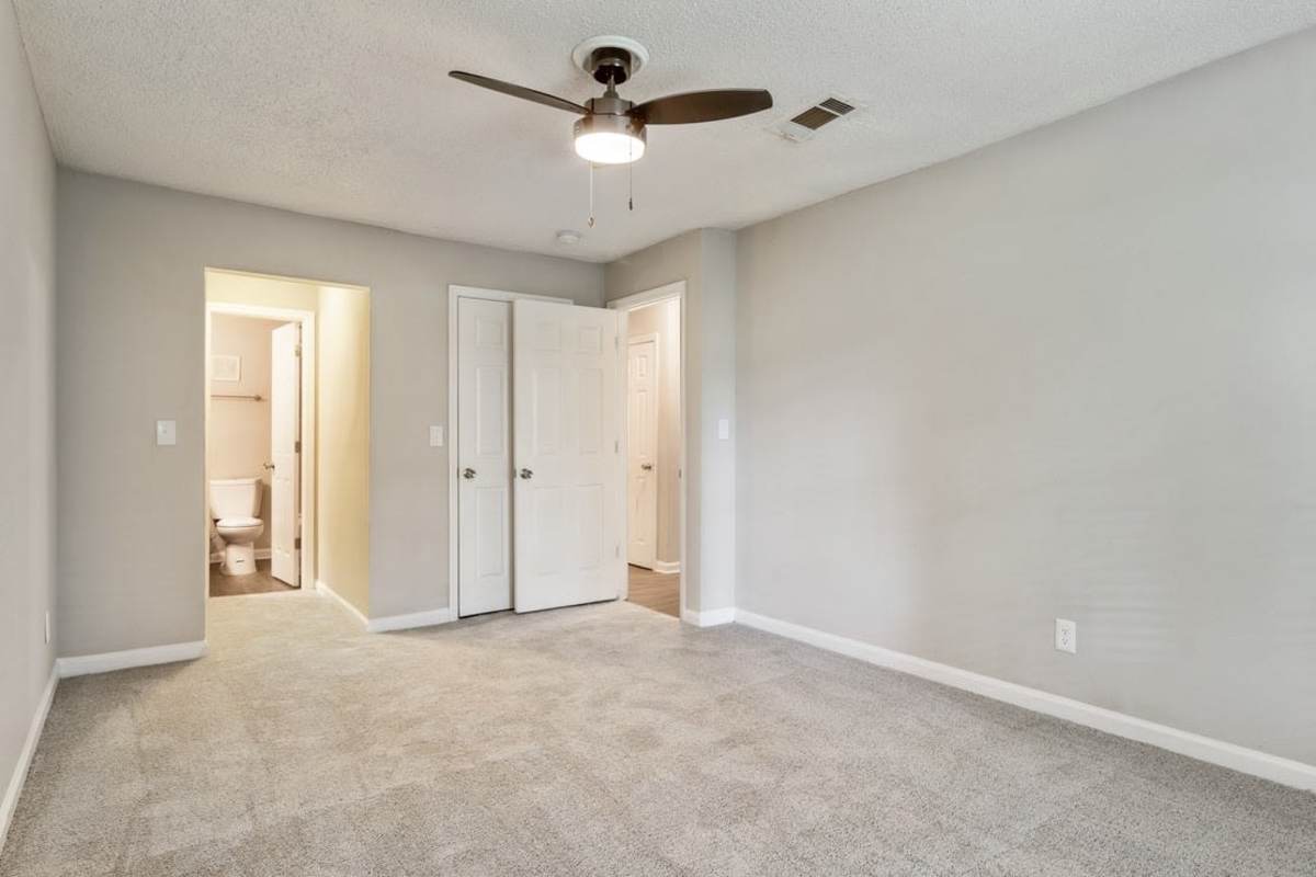 Apartment bedroom at Wyndcliff Galleria in Smyrna, Georgia