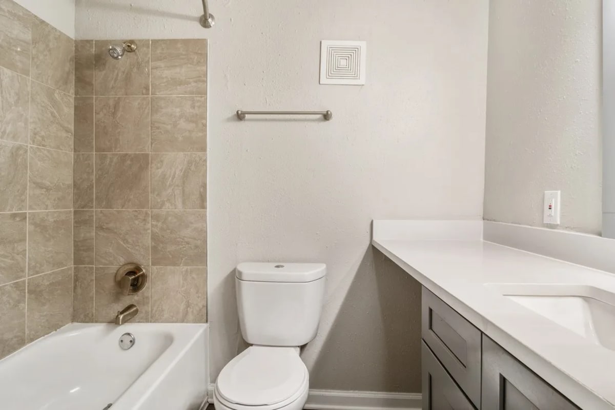 Apartment bathroom at Wyndcliff Galleria in Smyrna, Georgia