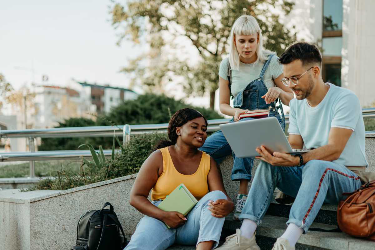 Residents studying together near RentMSU in Mankato, Minnesota