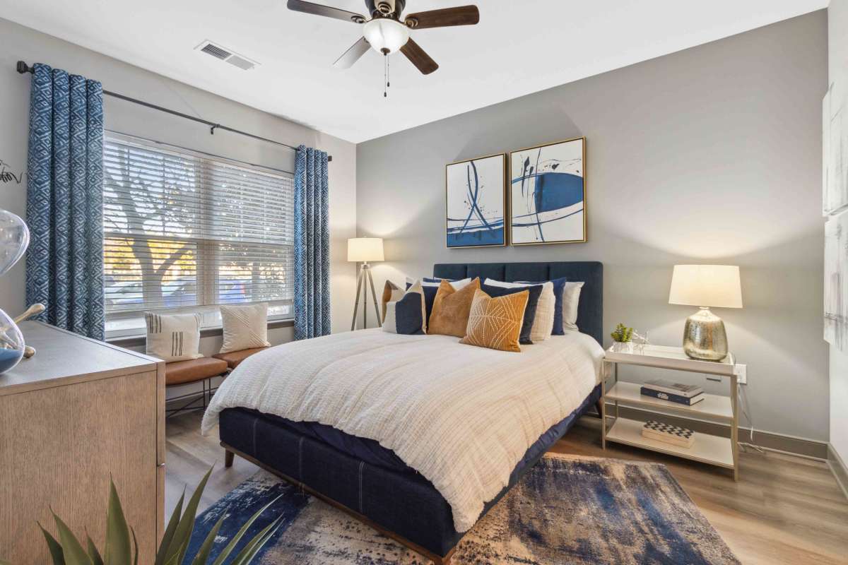 Apartment bedroom at Sage at 1240 in Mount Pleasant, South Carolina