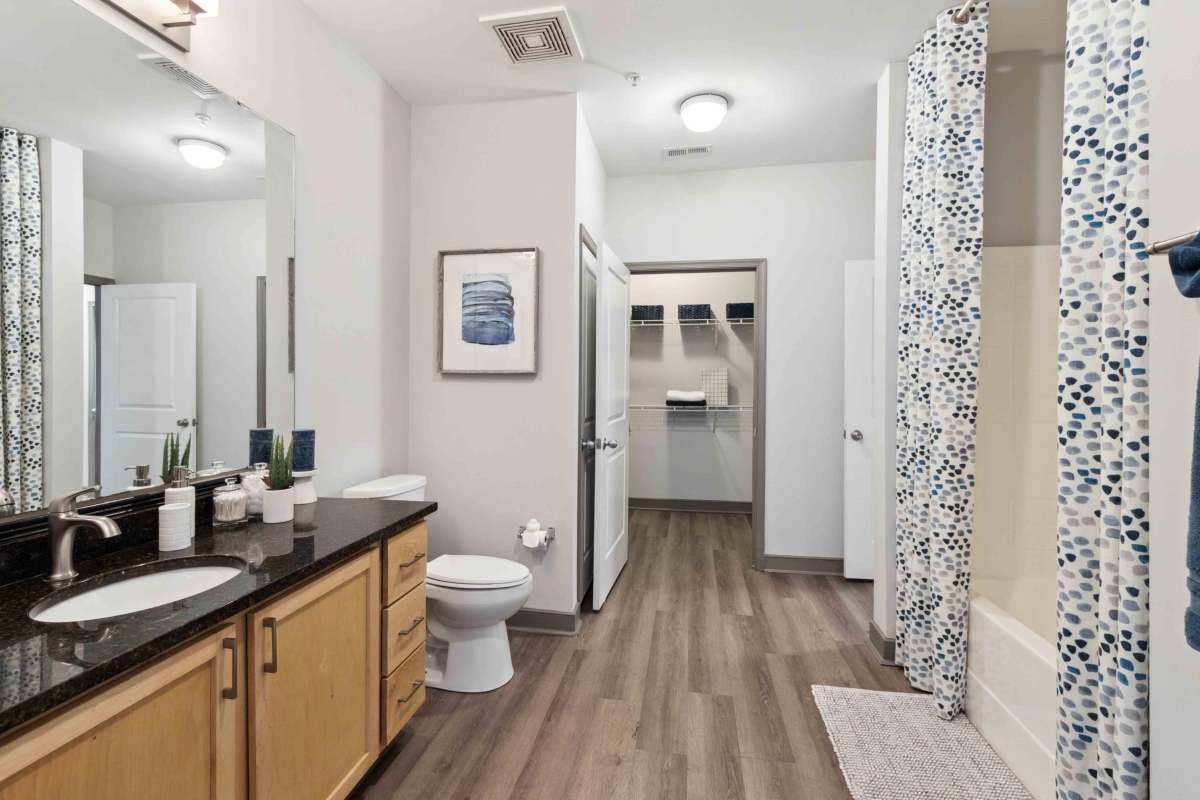 Spacious bathroom at Sage at 1240 in Mount Pleasant, South Carolina